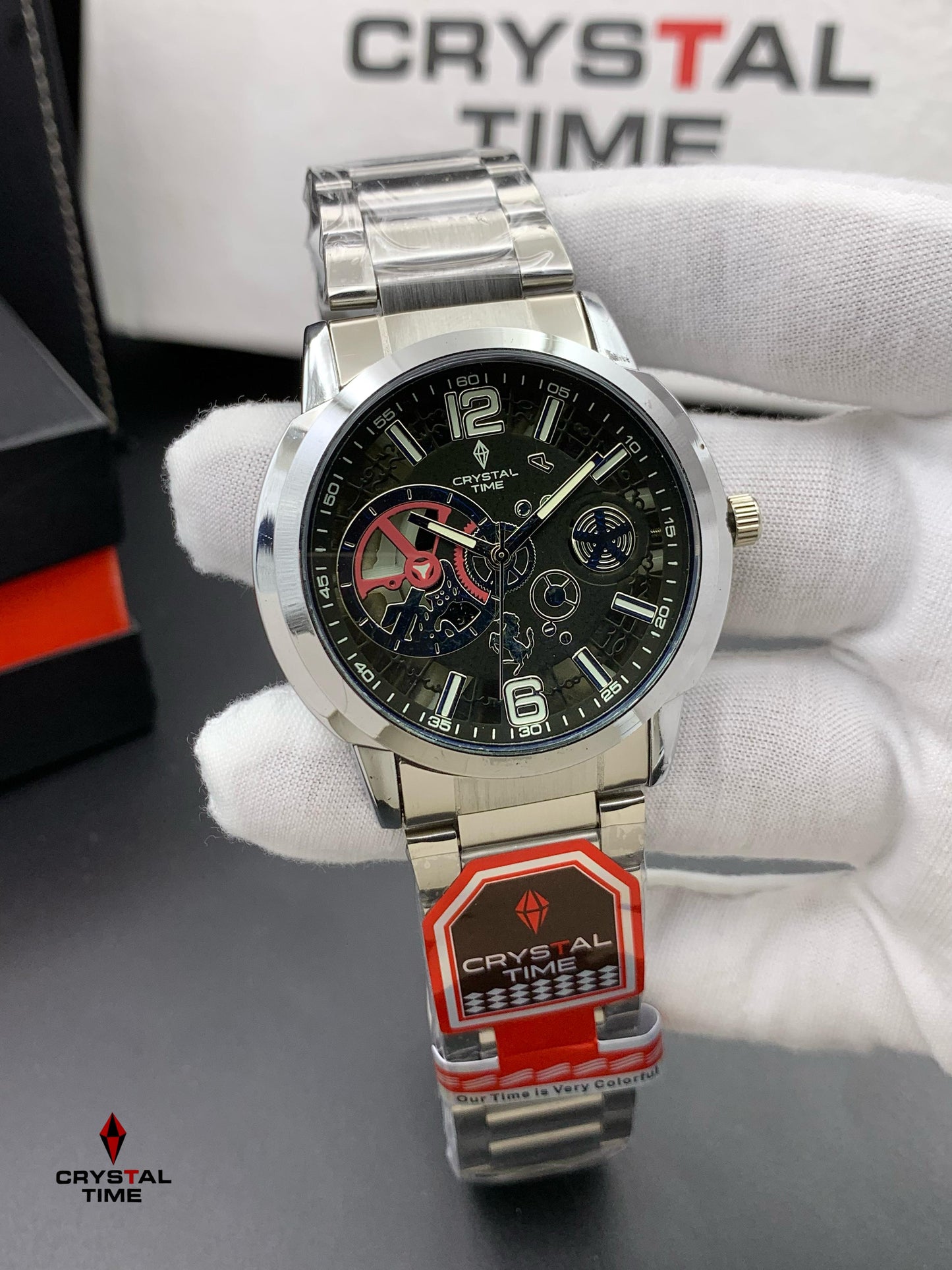 CT‑2 Premium Stainless‑Steel Analogue Watch