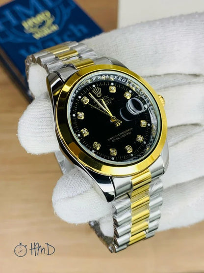 RLX 2 Tone Stylish Watch