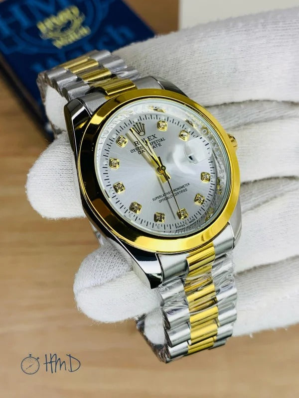 RLX 2 Tone Stylish Watch